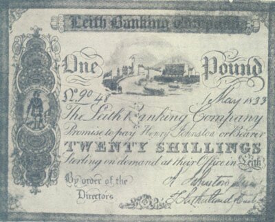 leith Pound Note 1833