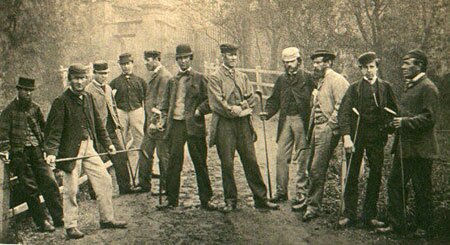 Grand golf tournament by professional players, 1867